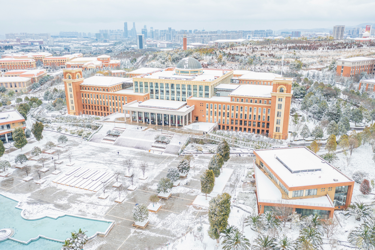 呈贡馆雪景